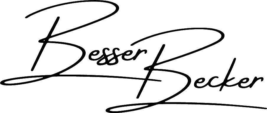 Eine Signatur mit der Aufschrift "Besser Becker"